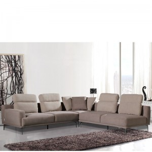 Stoffen chaise sectionele bank hoekbank woonkamer bankbed